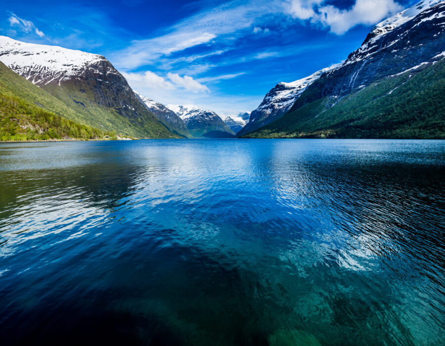 Beautiful Nature Norway natural landscape.